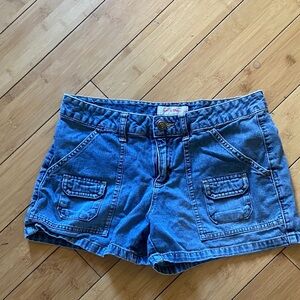 Xhilaration Blue Denim Pocket Shorts